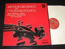 GRUMIAUX: 7 VIOLIN CONCERTOS BACH BEETHOVEN BRAHMS 4LP BOX PHILIPS NM