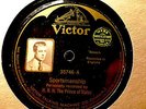 KING EDWARD VIII 1924 as Prince of Wales SPORTSMANSHIP Picture Label Record 78