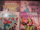 4 Disneyland LP lot, Snow White and the Seven Dwarfs, Cinderella, Pinocchio