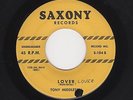'58 R&B Shouter TONY MIDDLETON Lover, Lover/I'm On My Way SAXONY VG++ HEAR