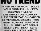 NO TREND: When Death Won't Solve Your Problem-NM1985LP UK IMPORT