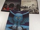 3 VINTAGE rock LP record albums RUSH Moving Pictures Fly Night Permanent Waves