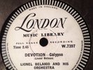 London Music Library 78 RPM Lionel Belasco - Devotion V++ Rare Calypso
