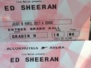 2 places concert bercy ED SHEERAN Paris accorhotels arena