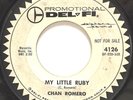 CHAN ROMERO rock roll rocker 45 “My Little Ruby” DEL-FI promo wlp orig '59 HEAR