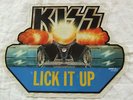 KISS lick it up shape picture  1983....iron maiden metallica acdc motorhead wasp