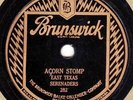 78rpm – East Texas Serenaders – Acorn Stomp – Brunswick 282