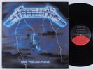 METALLICA Ride The Lightning ELEKTRA LP VG+