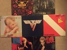 Aerosmith & Van Halen & Billy Idol 7 Album Vinyl Record Lot