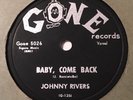 RARE Rockabilly 78 JOHNNY RIVERS Baby, Come Back / Long, Long Walk GONE 5026