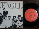 THE HUMAN LEAGUE Don't Want Me TOP RARE 7'' BRAZIL UNIQUE P/S