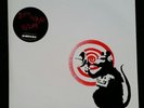 * BANKSY RADAR RAT * RED ON WHITE * COVER * Dirty Funker Record * Vinyl 12