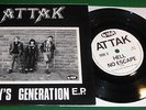 punk ATTAK = Today's Generation E.P. NO FUTURE OI  /No Future 1982 Near Mint M-