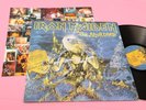 IRON MAIDEN 2LP LIVE AFTER DEATH ORIG ITALY 1985 EX+ GATEFOLD COVER E POSTER