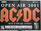 AC/DC  2001    orig. Concert Poster-Tour Poster   118 x 84 cm