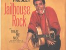 ELVIS PRESLEY--PICTURE SLEEVE + 45--(JAILHOUSE ROCK/TREAT ME NICE)--PS--PIC--SLV