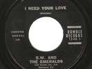 Doo Wop 45 B.W. & THE EMERALDS 