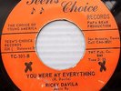 RICKY DAVILA +LAVEERS Texas Soul 45 YOU WERE MY EVERYTHING DAY I FOUND YOU JR385