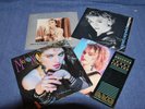 (4) Madonna 45 RPM vinyl records w/RARE fold out poster  Excellent Condition
