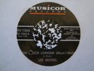 Funk Soul 45 LEE MOSES how much longer (must i wait) MUSICOR listen