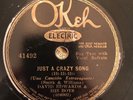 Okeh 41492 Dave Edwards Orch JUST A CRAZY SONG Benny Goodman 1931  78 rpm E/EE-