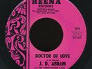 J. D. ABRAM Doctor Of Love / RARE 45 on REENA / NM northern soul  (Hear It )