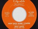Funk/Modern Soul 45 - Ricky Lance - Right Back Where I Started - City-Lite - mp3