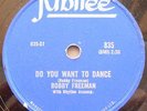 BOBBY FREEMAN Do you want to dance / Big fat woman VG++ CANADA 1958 ROCK SOUL 78