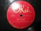 MAMIE SMITH AND HER JAZZ HOUNDS crazy blues 78 RPM OKEH 1920 FIRST BLUES RECORD