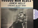 JUNIOR WELLS w BUDDY GUY Hoodoo Man Blues LP DELMARK VG+/EX vinyl early 70s re