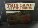 THE STAPLE SINGERS This Land LP ORIGINAL Riverside Film Reels Microphone MONO