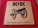AC DC  FOR THOSE ABOUT TO ROCK  NEAR MINT  GATEFGOLD COVER  ATLANTIC   ROCK  LP