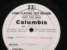 David Oistrakh COLUMBIA Test Pressing Lp Concerto For Violin Beethoven