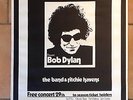 Rare 1969 Isle of Wight Festival POSTER Bob Dylan The WHO Free King Crimson Gig