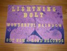 LIGHTNING BOLT Wonderful Rainbow silkscreened promo poster - Ft Thunder print