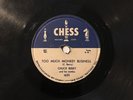 Early CHESS 78 rpm CHUCK BERRY and his COMBO Brown Eyed Handsome Man VG-