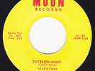Rockabilly Memphis 45 - ALLEN PAGE - Dateless Night / I Wish You Were Wishing