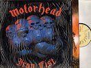 MOTORHEAD iron fist (in open shrink) LP EX/VG BRNA 539 A2/B1 uk with lyric inner