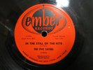 FIVE SATINS iN the still of the night / the jones girl 78 RPM  EMBER 1956