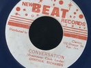 1511 CYNTHIA RICHARDS-CONVERSATION-BLUE VINYL-NEW BEAT-1970-NM  REGGAE 45 7