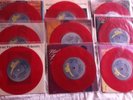 Set Of 9 Rare P/S Red Vinyl Singles Michael Jackson Thriller, Off The Wall, Etc
