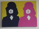 MARC BOLAN,  T REX ,.HAND PAINTED canvas 20 X 16  INS..READY TO HANG