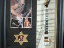 Randy Rhodes Framed Miniature Tribute Guitar with Plectrum
