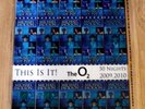Michael Jackson - 2009 O2 Concert Tickets Sheet. Uncut - Blue. Hologram