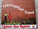 Lightnin' Sam Hopkins - Lightnin's In Town - Folk Art 1964 - Mono - OP - VG+