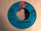 Bob Seger Get out of Denver Promo palladium records detroit rocker 7