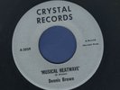 1990 DENNIS BROWN-MUSICAL HEATWAVE-CRYSTAL-REGGAE 45 7