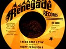45 Rock HOOPY FERGUSON & WILD DOGS Need Good Lovin' / You Snooze 1971 PROMO NRBQ