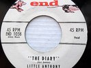 LITTLE ANTHONY & IMPERIALS doowop orig.END 45 THE DIARY b/w CHA CHA HENRY dm684