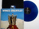 WINGS GREATEST PAUL McCARTNEY RARE ITALY BLUE VINYL LP EMI 1978
